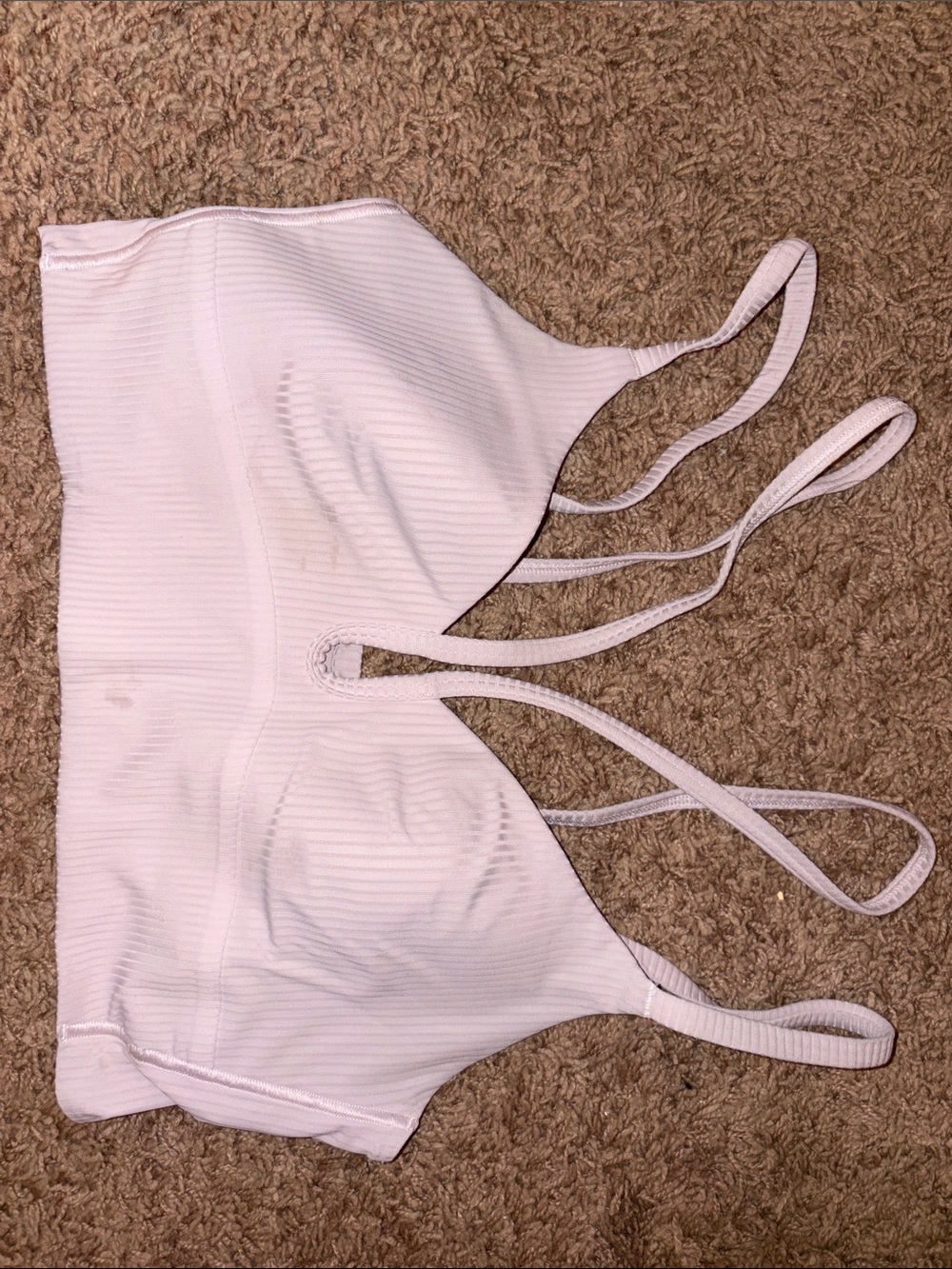 lululemon athletica Light Pink Ribbed Bralette
